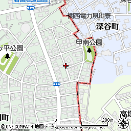 兵庫県芦屋市岩園町17周辺の地図