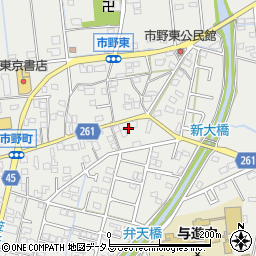 静岡県浜松市中央区市野町1469周辺の地図