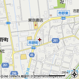 静岡県浜松市中央区市野町1667周辺の地図