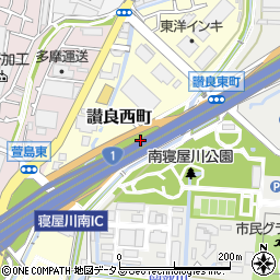 第二京阪道路周辺の地図