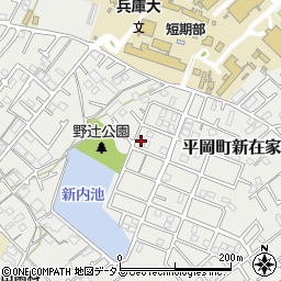 兵庫県加古川市平岡町新在家2066-9周辺の地図