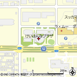 京都府立けいはんなホール周辺の地図