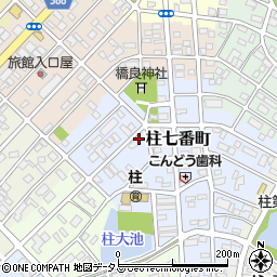 愛知県豊橋市柱七番町133周辺の地図