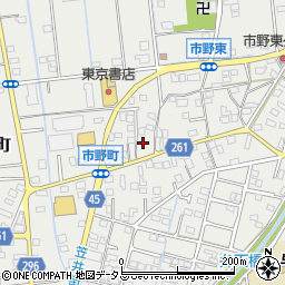 静岡県浜松市中央区市野町1676周辺の地図