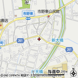 静岡県浜松市中央区市野町1464周辺の地図