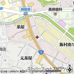 愛知県豊橋市飯村町茶屋20-1周辺の地図