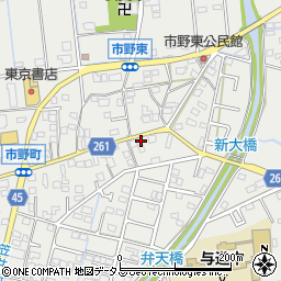 静岡県浜松市中央区市野町1470周辺の地図