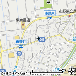 静岡県浜松市中央区市野町1704周辺の地図