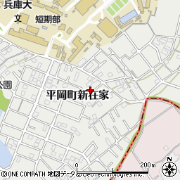 兵庫県加古川市平岡町新在家2059-6周辺の地図