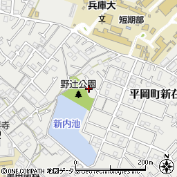 兵庫県加古川市平岡町新在家2093-11周辺の地図