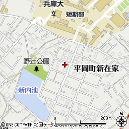 兵庫県加古川市平岡町新在家2066-21周辺の地図