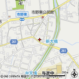 静岡県浜松市中央区市野町1266周辺の地図