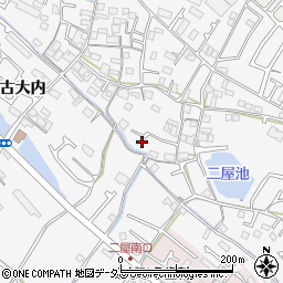 兵庫県加古川市野口町古大内558周辺の地図