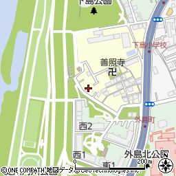 大阪府守口市下島町周辺の地図