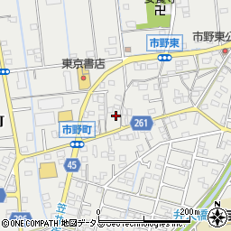 静岡県浜松市中央区市野町1677周辺の地図
