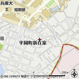 兵庫県加古川市平岡町新在家2059-5周辺の地図