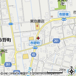 静岡県浜松市中央区市野町1662周辺の地図
