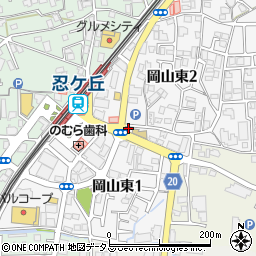 個別指導キャンパス忍ヶ丘校周辺の地図
