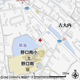 兵庫県加古川市野口町古大内251周辺の地図