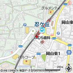 ほっかほっか亭　忍ヶ丘駅前店周辺の地図