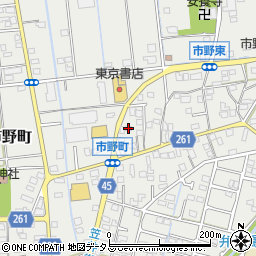 静岡県浜松市中央区市野町1663周辺の地図