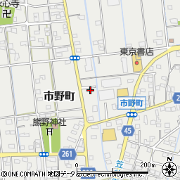 静岡県浜松市中央区市野町1641周辺の地図