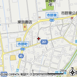 静岡県浜松市中央区市野町1702周辺の地図