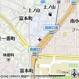 豊橋福岡郵便局周辺の地図