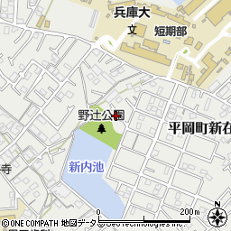 兵庫県加古川市平岡町新在家2093-10周辺の地図