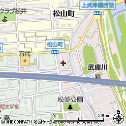 ユニハイム甲子園口周辺の地図