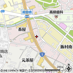 愛知県豊橋市飯村町茶屋22周辺の地図