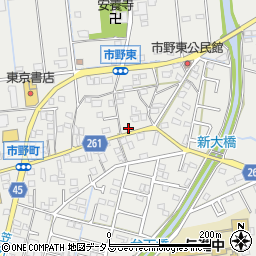 静岡県浜松市中央区市野町1236周辺の地図