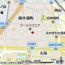 愛知県豊橋市南小池町周辺の地図
