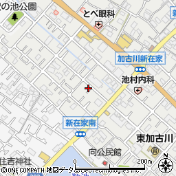 兵庫県加古川市平岡町新在家470-16周辺の地図