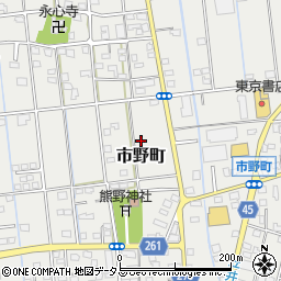 静岡県浜松市中央区市野町2287周辺の地図