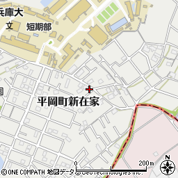 兵庫県加古川市平岡町新在家2059-3周辺の地図