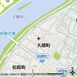 兵庫県赤穂市大橋町周辺の地図