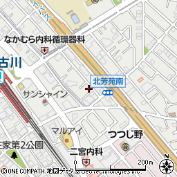 兵庫県加古川市平岡町新在家1445-6周辺の地図