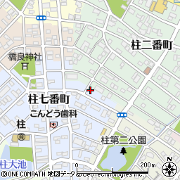 愛知県豊橋市柱七番町7周辺の地図