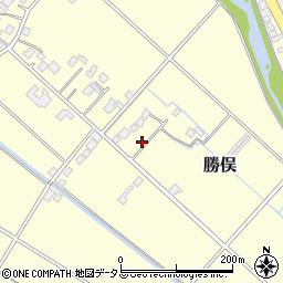 静岡県牧之原市勝俣605周辺の地図