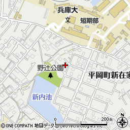 兵庫県加古川市平岡町新在家2093-5周辺の地図