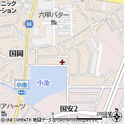 兵庫県加古郡稲美町国岡1丁目388周辺の地図