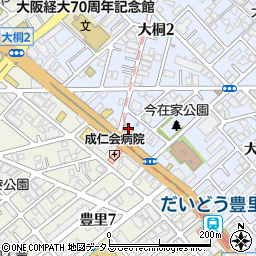 セブンイレブン大阪大桐２丁目店周辺の地図