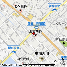兵庫県加古川市平岡町新在家401周辺の地図