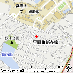 兵庫県加古川市平岡町新在家2066-56周辺の地図
