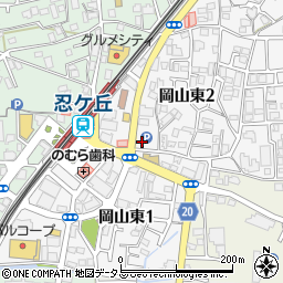 すき家四條畷岡山東店周辺の地図
