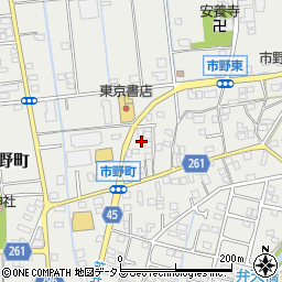 静岡県浜松市中央区市野町1664周辺の地図