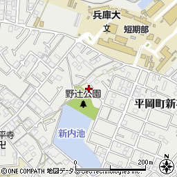 兵庫県加古川市平岡町新在家2094-6周辺の地図