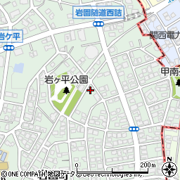 兵庫県芦屋市岩園町21-8周辺の地図