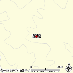 静岡県下田市須原周辺の地図